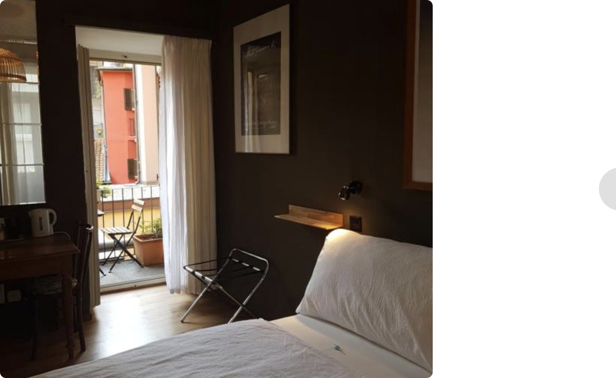 Camera con balcone dell'Hotel Garni Giacometti